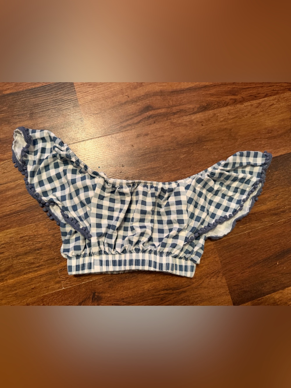 Kate Quinn gingham crop top